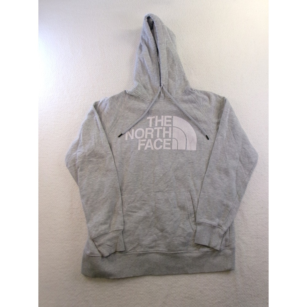 The‎ North Face Hoodie Womens Medium Gray Half Dome Logo Pullover NF0A4M4M